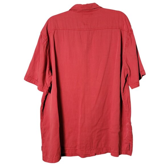 Lot of 4 Caribbean Mens Lyocell Cotton Vacation Short Sleeve Button Up Shirts XL - Picture 7 of 13